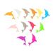 Glass Markers 12pcs Silicone Sticker Dolphin Markers Cocktail Glasses for Martinis Flutes Tasting Party Supplies