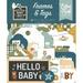 Echo Park Cardstock Ephemera 33/Pkg-Frames & Tags Special Delivery Baby Boy