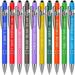 10 Pieces Motivational Sarcastic Quotes Ballpoint Pen Office Gifts 2 in 1 Stylish Metal Stylus Pen for Touch Screens 1.0 mm Black Ink