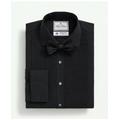 Brooks Brothers Men's X Thomas Mason Cotton English Collar, Swiss Pleat Front Tuxedo Shirt | Black | Size 16 32