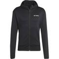 ADIDAS Herren Jacke TERREX XPERIOR LIGHT HOODED FLEECE, Größe XXL in Schwarz