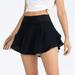 Summer Dress Women Running High Waisted Mesh Layered Tennis Skirt With 2 Pockets In 1 Flowy Shorts Athletic Golf Tennis Skirt Black