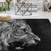 GZHJMY Lion Non Slip Area Rug for Living Dinning Room Bedroom Kitchen 1.7 x 2.6 (20 x 31 Inches / 50 x 80 cm) Lion Nursery Rug Floor Carpet Yoga Mat