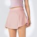 Summer Dress Women Running High Waisted Mesh Layered Tennis Skirt With 2 Pockets In 1 Flowy Shorts Athletic Golf Skorts Skirts For Women Pink