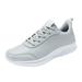 eczipvz Running Shoes Men Running Shoes Men Casual Breathable Walking Shoes Sport Sneakers Gym Tennis Slip On Comfortable Lightweight Shoes Grey