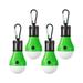 Tent Lamp Portable LED Tent Light 4 Packs Clip Hook Hurricane Emergency Lights LED Camping Light Bulb Camping Tent Lantern Bulb Camping Equipment for Camping Hiking Backp