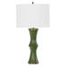 Li Table Lamp - Blue with Box Pleat White Linen Shade - Ballard Designs - Ballard Designs