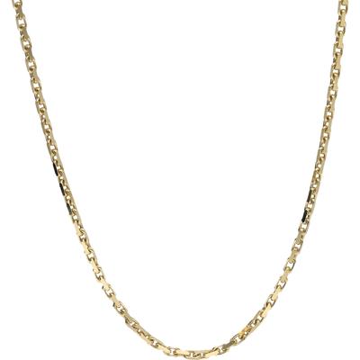 Kette ohne Anhänger LUIGI MERANO "Ankerkette, massiv, Gold 585" Halsketten Gr. 60 cm, Gelbgold 585, goldfarben (gold) Herren