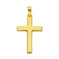 Kette mit Anhänger ADELIA´S "585 Gold Kreuz Anhänger" Halsketten Gr. Gelbgold 585, goldfarben (gold) Damen Ketten mit Anhänger Schmuckset - Set Halskette
