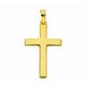 Kette mit Anhänger ADELIA´S "585 Gold Kreuz Anhänger" Halsketten Gr. Gelbgold 585, goldfarben (gold) Damen Ketten mit Anhänger