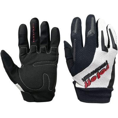 Motorradhandschuhe ROLEFF "Cross gloves - Motocross" Gr. S, schwarz-weiß (schwarz, weiß ro55), Handschuhe, S, Obermaterial: 100% Polyester Image