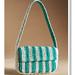 Anthropologie Bags | By Anthropologie Green, Cream Striped Raffia Straw Shoulder Bag | Color: Cream/Green | Size: Os