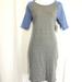 Lularoe Dresses | Lularoe Julia Raglan Gray Blue Knit Dress Nwt Sz S | Color: Blue/Gray | Size: S
