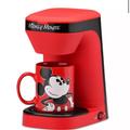 Disney Kitchen | Mickey Mouse Single Serve Coffee Maker | Color: Black/Red | Size: Os