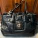 Coach Bags | Coach Euc Peyton Turlock Shoulder Bag Satchel Black Soft, Genuine, Leather | Color: Black/Silver | Size: 13”W X 10”H X 4”D