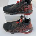 Nike Shoes | Nike Lebron 17 Youth Size 7y Black Red Basketball Shoes Sneakers Bq5594-006 | Color: Black/Red | Size: 7bb