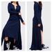 Free People Dresses | Free People Beach Legacy Henley Maxi Dress Navy Blue Size Xs Rare Boho | Color: Blue | Size: Xs