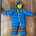 The North Face Jackets & Coats | Infant Boys The North Face Blue Gray And Green Snow Suit Jacket 550 Fill | Color: Blue/Gray | Size: 6-12 Months