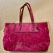 Coach Bags | Authentic Coach Suede Tote | Color: Pink/Purple | Size: Os