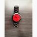 Michael Kors Accessories | Michael Kors Watch, Mk5992, Red Face, Black Steel Strap, Valentine Gift | Color: Black/Red | Size: Os