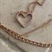 Kate Spade Jewelry | Kate Spade Rose Gold-Tone Pav Heart Pendant Necklace | Color: Gold | Size: Os