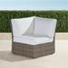 Ashby Corner Chair with Cushions in Putty Finish - Vista Boucle Glacier - Frontgate