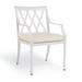 Grayson Dining Chair Cushion - Vista Boucle Glacier, Standard - Frontgate