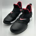 Nike Shoes | Nike Lebron Soldier 12 ‘Bred’ Gs Size 7y Aa1352-001 Kids Basketball Shoes | Color: Black/Red | Size: 7bb