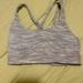 Lululemon Athletica Tops | Lululemon Sports Bra | Color: Pink/White | Size: 4