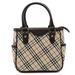 Burberry Bags | Burberry Nova Check Plaid Handbag Tote Bag Canvas Leather Beige Dark Brown | Color: Brown | Size: Os