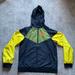 Nike Jackets & Coats | Nike Boys Rockin Gel Windrunner Hooded Jacket Dd9035-010 Size Yxl Loose Fit | Color: Black/Yellow | Size: Xlb