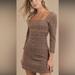Free People Dresses | Free People Uptown Girl Tweed Mini Dress Size 6 1960s Mod Boho Academia | Color: Brown/Red | Size: 6