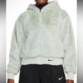 Nike Jackets & Coats | Nike Womens Oversized Faux Fur Full Zip Jacket -Xs Nwt | Color: Green | Size: Xs