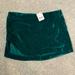 Free People Bottoms | Free People Girl’s 12 Deep Teal Green Mini Skirt Nwt | Color: Green | Size: 12g