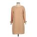 Banana Republic Casual Dress - Shift: Tan Solid Dresses - Women's Size 4 Petite