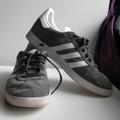 Adidas Shoes | Adidas - Grey Suede - Gazelle Shoe - Unisex - 8m / 9w | Color: Gray/White | Size: 8