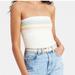 American Eagle Outfitters Tops | American Eagle Women's Medium Pastel Rainbow Striped Tube Top Like New | Color: Cream/Yellow | Size: M
