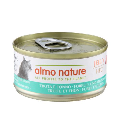 6x70g Trout & Tuna in Jelly HFC Natural Cans Almo Nature Wet Cat Food