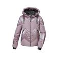 killtec Damen Skijacke/Funktionsjacke in Daunenoptik mit abzippbarem Schneefang KSW 100 WMN SKI QLTD JCKT, hell malve, 40, 42036-000