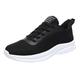 Men's Sports Shoes Red Shoes Men's Shoes Casual Breathable Mesh Casual Fashion Size Running Shoes with Lace-up Sneakers Sports Man Black, B, 8 UK