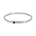 Morellato Man's Bracelet in Steel, Black Zircon, Urban Collection - SABH44