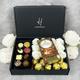 HamperWell Ultimate Gift Hamper With Ivory Roses, Luxury Handmade Assorted Chocolate Truffles, Bars & More