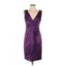 Nanette Lepore Casual Dress - Wrap: Purple Dresses - Women's Size 4