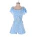 Prettygarden Active Dress - Mini: Blue Print Activewear - Women's Size Small