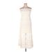 Monteau Casual Dress: Ivory Dresses - Women's Size X-Large