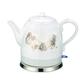 DameCo Electric Ceramic Cordless White Kettle Teapot-retro 1.2l Jug, 1000w Water Fast For Tea, Coffee, Soup Fast (Color : C) interesting