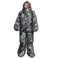 Sleeping Bag Humanoid Sleeping Bag Walking Camping Outdoor Camping Sleeping Bag Clock Night Temporary Rest Body Sleeping Bag (B L)