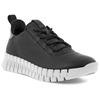 Slip-On Sneaker ECCO "GRUUV W", Damen, Gr. 38, schwarz, Leder, sportlich, Schuhe Sneaker, Freizeitschuh, Halbschuh, Slipper mit ergonomischer Fluidform Sohle