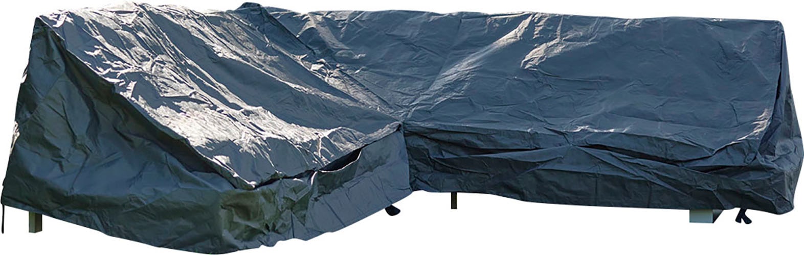 Gartenmöbel-Schutzhülle WINZA OUTDOOR COVERS "L Form", grau, B:100cm H:70cm L:330cm, Polypropylen (PP), Planen, geeignet für Gartenmöbel-Sets in L-Form, in zwei Größen erhältlich Image