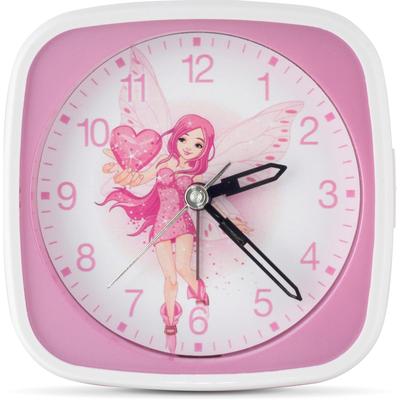 Kinderwecker EUROTIME "Feenwecker, 27030-22" Wecker pink Kinder mit Feenmotiv, ideal auch als Geschenk